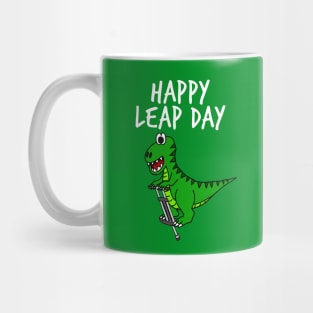 Happy Leap Day T-Rex Dinosaur 29 Feb 2024 Mug